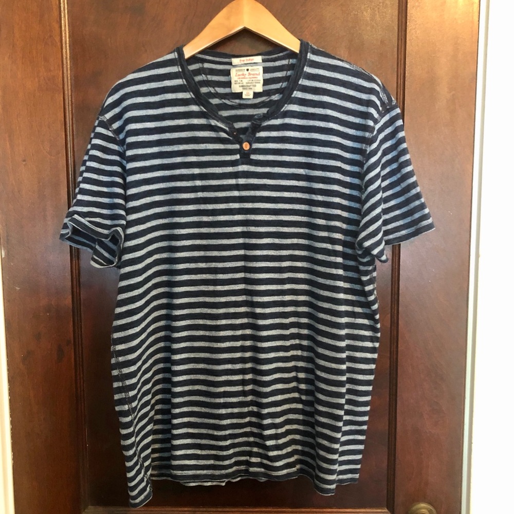 Lucky Brand XL Men’s Blue Striped Shirt